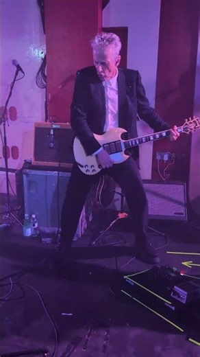 Peter Capaldi rocking his favourite guitar at 100 Club March 8