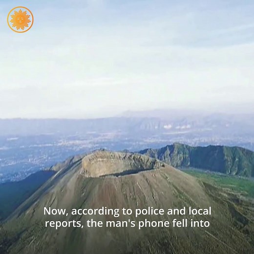 American tourist Philip Carroll, 23, fell into Mount Vesuvius after taking a selfie and dropping his phone, but survived — suffering bruises and scrapes on his back, legs and arms. https://cbsn.ws/3IyzlFx | CBS Mornings