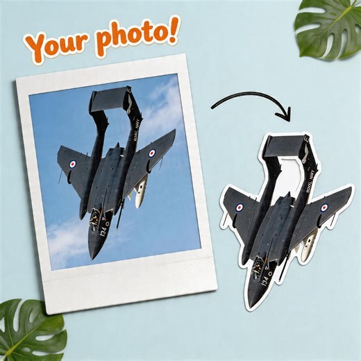 Sticker Sheet - Royal Navy Jet Photo Die-cut Stickers, Military Aircraft Decals for Laptops, Planners, Scrapbooks - Etsy