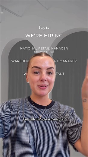 New year, new opportunities 🤍✨ We’re kicking off 2026 with some very exciting opportunities at Fayt! We’re hiring across a few roles at HQ and in our warehouse, and we’d love to welcome some new faces into the team. Also… do you know Fayt is based in little old Newcastle? 🥹 We genuinely love being able to create big career opportunities inside a fast-growing fashion brand in a city we’re so proud to call home. If you’ve been thinking ‘I need a fresh start’ or ‘I want to work somewhere fun, fas