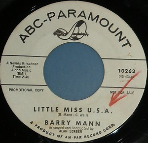 Barry Mann - Little Miss U.S.A. / Find Another Fool