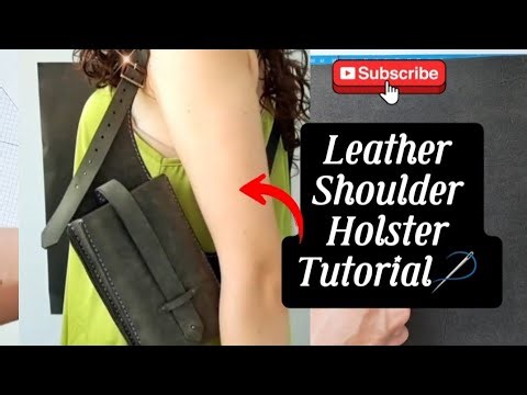 Leather Shoulder Holster Workshop | Full 1-Hour Leathercraft Tutorial | Complete Step-by-Step ⚒️🪡🧵