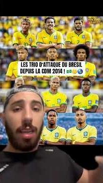 😱BRAZIL'S WORLD CUP ATTACKING TRIOS#mbappe #football #real #yamal #psg #neymar #messi #cr7 #morocco