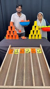 643K views · 1.8K reactions | Steel Ball Roll & Pyramid Cup Collect Challenge | Chiku Challenge | Facebook