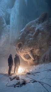 A 40-FOOT saber-tooth tiger… frozen in a Siberian cave Frozen Fossil of 40-Foot Saber-Tooth Tiger Found in Siberian Cave #frozen #fossil #sabertooth #tiger #siberia #cave #ancient | Life's Biggest Questions