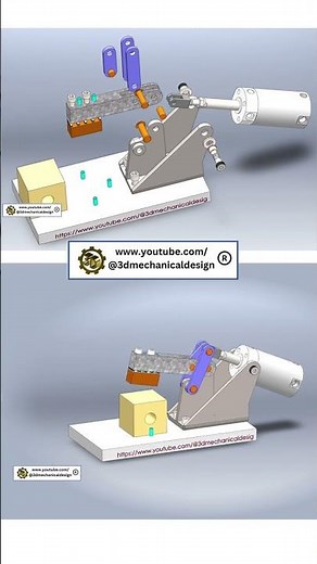 ⚡ Toggle Clamp Mechanism in SolidWorks