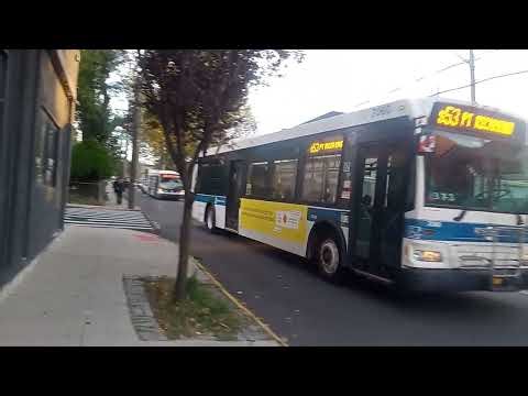 MTA New York City Transit Buses On The S53 at Broadway In Staten Island