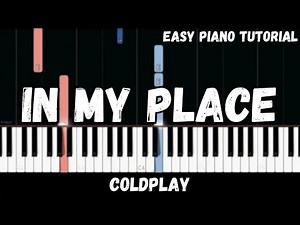 Coldplay - In My Place (Easy Piano Tutorial)