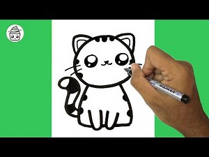 CARA MELUKIS KUCING COMEL LANGKAH DEMI LANGKAH