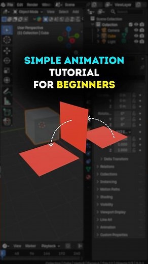 Simple Animation tutorial in blender for beginners #blenderbeginner #blenderanimation