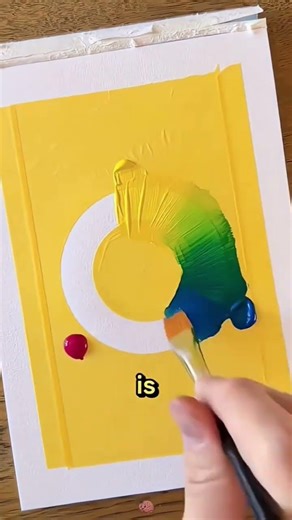 different colors make a rainbow #acrylicscenery #painting #drawing