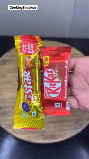 Cookingg Foods Hub on Instagram: "Kitkat & 5 Star Chocolate Ice Cream😍Chocolate Ice Cream"