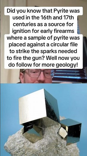Did you know this about pyrite? #geology #geologyrocks #earthscience