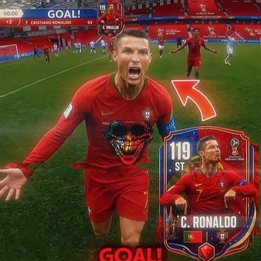 Ronaldo Freekick vs Spain 2018 💀🥶🥅 | #shorts #football #fcmobile