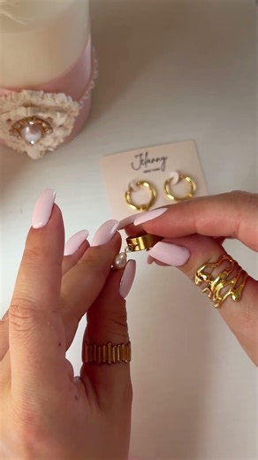 Fidget Pearl Ring | Anxiety Ring Jewelry Creating