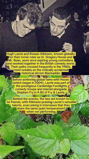 Hugh Laurie and Rowan Atkinson, who are known globally for their comedic wit #hollywoodbuzz