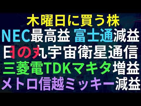 【あすの株相場】4月28日(火) NEC最高益、富士通は減益！ / 前例のない日本衛星コンステレーション！？ / 早期利上げある？ / 三菱電機・TDK増益 / ミッキー・信越化・メトロ減益