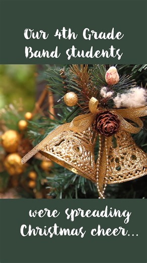 The 4th grade band recently became a “traveling” band as they walked around do the school playing Jingle Bells to bring Christmas spirit to all! We wanted to share the joy they gave everyone here with you too! . . . #hiscrossyorkville #yorkvilleil #4thgradeband #christmasbandcaroling #MusicBringsJoy | Cross Lutheran (Yorkville)