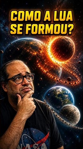 COMO A LUA SE FORMOU? #universo #astronomia #sergiosacani