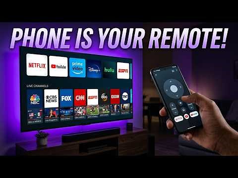 How to use your phone as a TV remote control for Smart and non Smart TV with or without internet