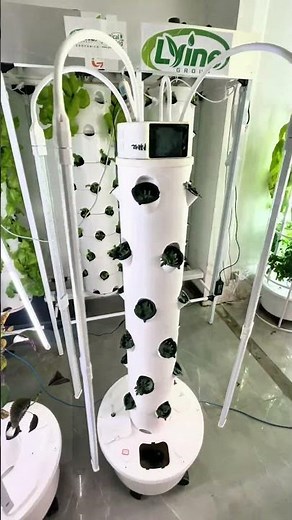 Vertical Hydroponic Tower | Simple Setup, Smart Growing #hydroponicsystem