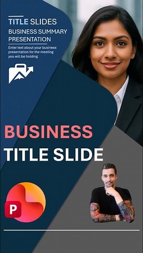 PowerPoint Shorts - Engaging Business Morph Title Slide | Desktop and Mobile Templates Included