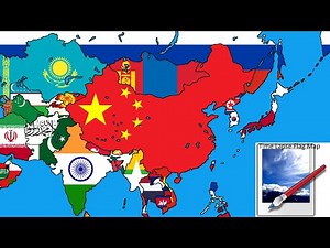 [Timelapse] Flag map asia (test)