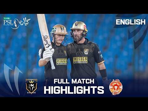 Full Match Highlights | Hyderabad Kingsmen vs Islamabad United | English | M 21 | HBL PSL 11 | MZB1K
