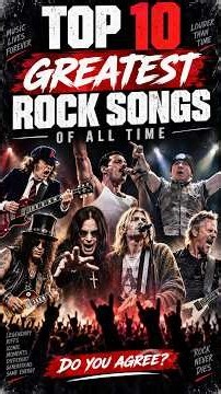 Top 10 Greatest Rock Songs of All Time 🎸🔥