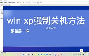 win xp 强制关机