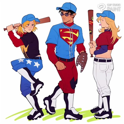 Young Justice Speedpaint: Baseball Inspired Drawings