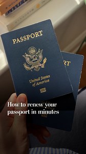 How to renew your passport in minutes