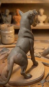 This started as a lump of clay… now it’s a prehistoric beast.”