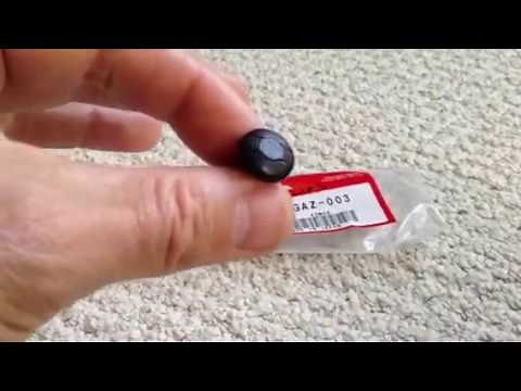 The clips in the fairing of a Honda VFR800