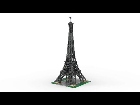 Lego 10181 The Eiffel Tower 1:300 Speed Build LDD by PLegoBB