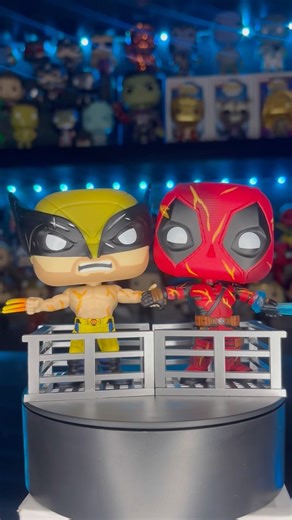 Describe these pops using ONE word! 🔥 #marvel #funko #funkopop #wolverine #deadpool #pop