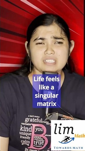 When Life Has No Inverse | The Zero Determinant of Mistakes #shorts #funnyshorts