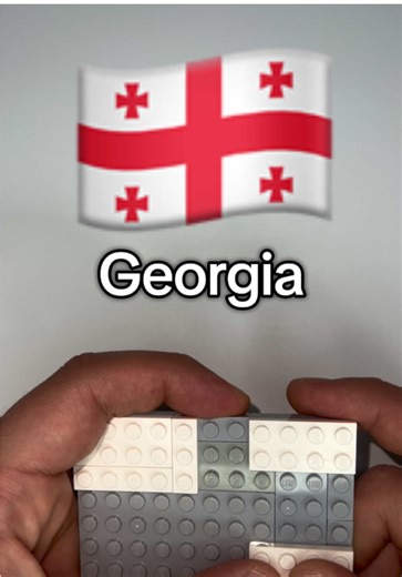 Lego Georgia Flag Creation