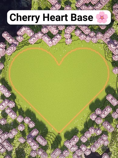 Minecraft Cherry Heart House Build Tutorial