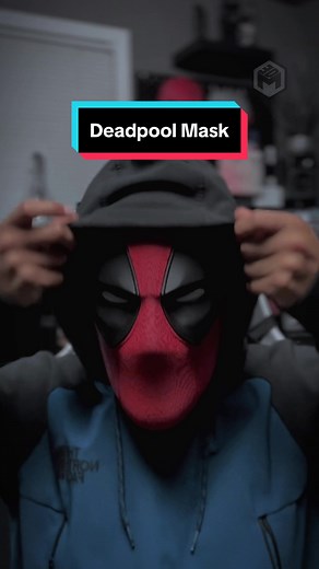 Deadpool Mask desinged by @Do3d Filament: @Polymaker 3D filaments Polyterra Charcoal Black / Army Red Printer: @Anycubic Official Kobra 2 Max #3dprinting #satisfying #asmr #deadpool #anycubic #cosplay #anycubickobra2max #kobra2max