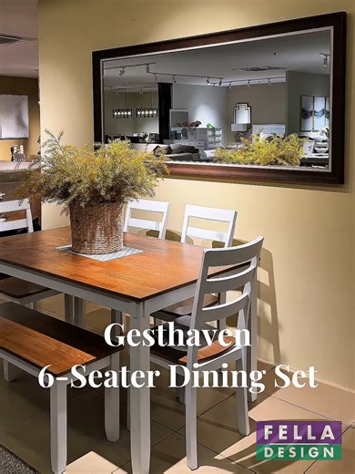 Designed for bigger gatherings and better moments. The Gesthaven 6-Seater Dining Set brings everyone together.