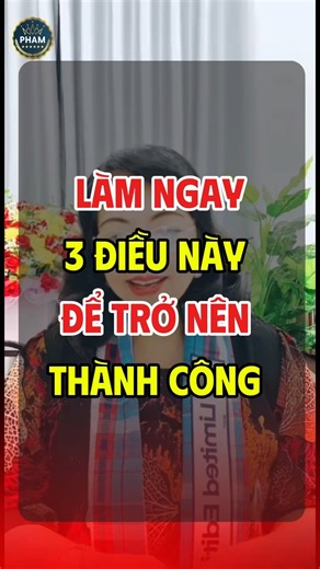 Làm ngay 3 điều này để mà trở nên thành công và giàu có #phamyen #doanhnhankienquocgroup #phattrienbanthancungchuyengia ☎Liên hệ Yến qua zalo 0918.372.054 Hoặc nhấn vào link Tham gia nhóm học tập rèn luyện tư duy trí tuệ mỗi ngày ( m.iễn ph.í) tại đây https://zalo.me/g/esooqv591 | Phạm Thị Hồng Yến
