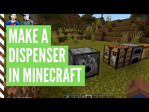 How To Make A DISPENSER In Minecraft (And Use It)
