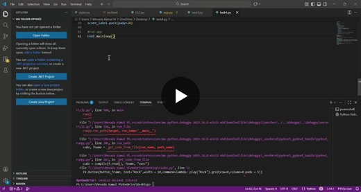 #python #codsoft #internship #gamedevelopment #pythonprogramming #softwarelogic #codenewbie | Kamal Mevada
