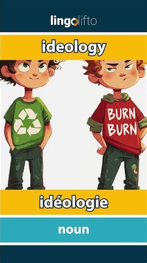🇬🇧🇫🇷 ideology - idéologie : learn English : apprenons l'anglais : vocabulary builder