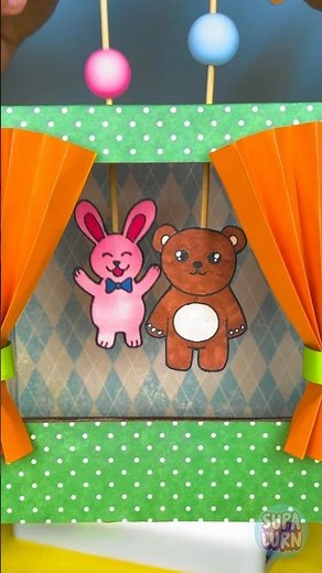 Let’s Play Tiny Puppet Theater 🎭 Paper DIY