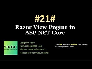 #21: Razor View Engine | TEDU