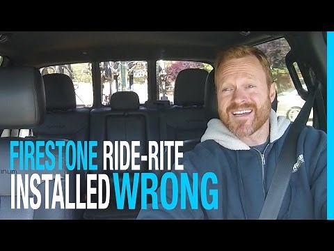 MY FIRESTONE RIDE-RITE WAS INSTALLED WRONG! FORD F-150 TOWING TRAVEL TRAILER