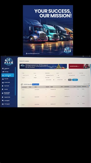 Kick Off the New Year with PTTR Load Board Opportunities
