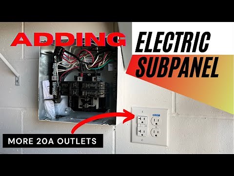 How to Install Electric Subpanel in Garage | Adding 240V & 20A Outlets